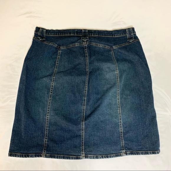 Vintage Jalate paneled A line Denim Skirt - Picture 4 of 4